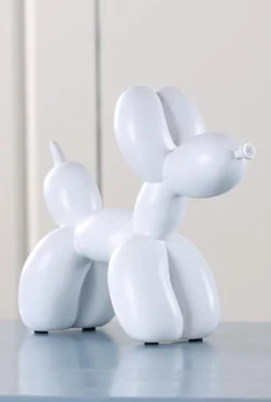 Tom Wohndeko-Puffaro Balloon Dog Sculpture – Colorful Resin Decorative Art