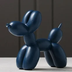 Tom Wohndeko-Puffaro Balloon Dog Sculpture – Colorful Resin Decorative Art