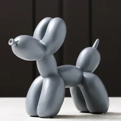 Tom Wohndeko-Puffaro Balloon Dog Sculpture – Colorful Resin Decorative Art