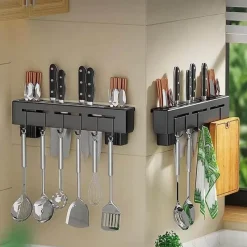 Space Savvy Küche & Esszimmer-Punch-Free Küchen-Aufbewahrungsregal - Geschirr-Organizer-Regal