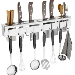 Space Savvy Küche & Esszimmer-Punch-Free Küchen-Aufbewahrungsregal - Geschirr-Organizer-Regal