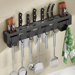 Space Savvy Küche & Esszimmer-Punch-Free Küchen-Aufbewahrungsregal - Geschirr-Organizer-Regal