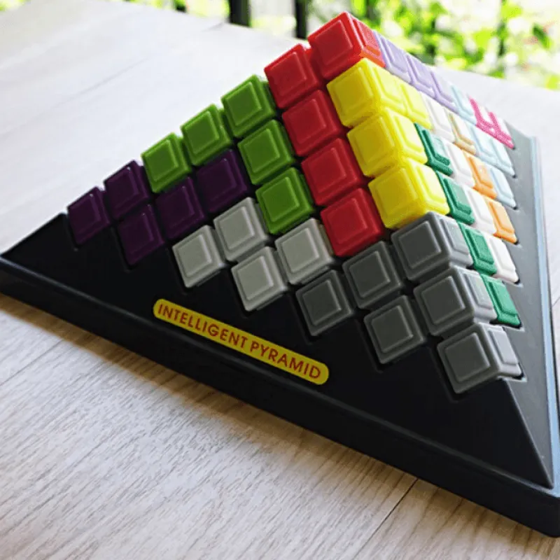 The Decor Haven Babyspielzeug-Pyramidenbausteine – Intelligentes Stapelspielzeug für Kinder