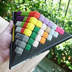 The Decor Haven Babyspielzeug-Pyramidenbausteine – Intelligentes Stapelspielzeug für Kinder