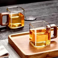 Cup Couture Küche & Esszimmer-Quadratischer Glasbecher „Oslo“