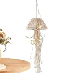 Timeless Touch Beleuchtung-Quallen-Traumfängerlampe - Handgemachte dekorative Leuchte