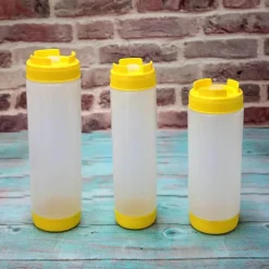 Tom Küche & Esszimmer-Quetschflasche mit Doppelkopf - Ketchup- und Dressing-Spender