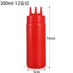 Tom Küche & Esszimmer-Quetschflaschen-Set - Gewürzspender für Saucen und Öle