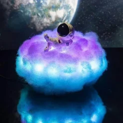 Glow u0026 Shade Beleuchtung-Rainbow Astronaut Cloud Lamp - Colorful LED Night Light