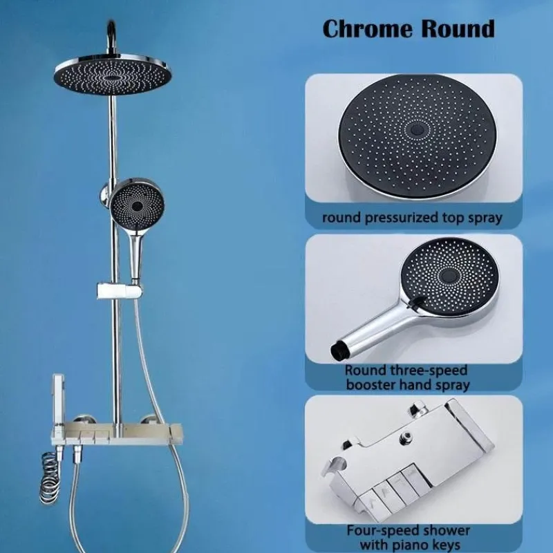 The Blissful Bath Badezimmer-Rainfall Shower Set - Stylish Bathroom Fixture