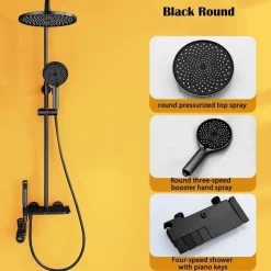 The Blissful Bath Badezimmer-Rainfall Shower Set - Stylish Bathroom Fixture