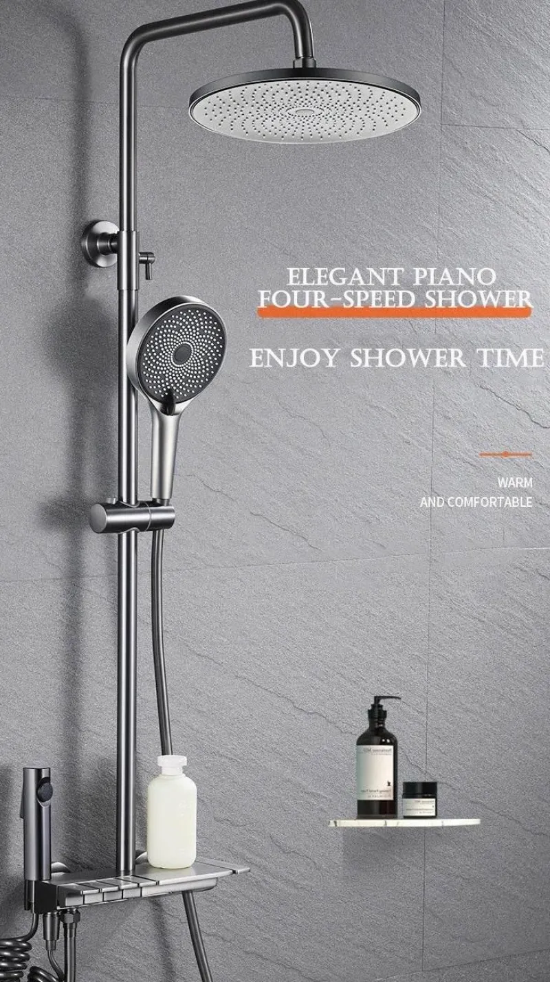 The Blissful Bath Badezimmer-Rainfall Shower Set - Stylish Bathroom Fixture