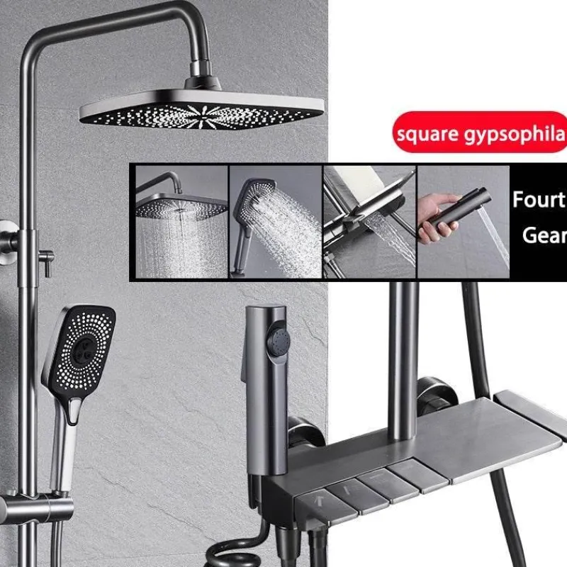 The Blissful Bath Badezimmer-Rainfall Shower Set - Stylish Bathroom Fixture