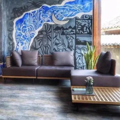 Cozy Living Möbel-Rattan Three-Seater Sofa - Italian Resort Style Seating