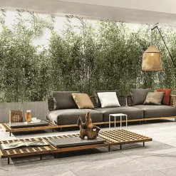 Cozy Living Möbel-Rattan Three-Seater Sofa - Italian Resort Style Seating