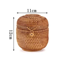 Feast u0026 Flair Küche & Esszimmer-Rattan-Aufbewahrungsbox – Küchen-Organizer, Snackbehälter