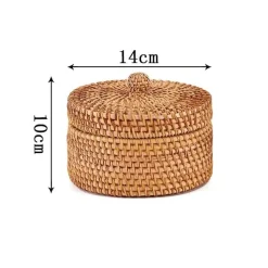 Feast u0026 Flair Küche & Esszimmer-Rattan-Aufbewahrungsbox – Küchen-Organizer, Snackbehälter