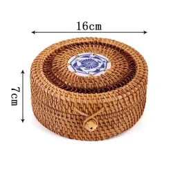 Feast u0026 Flair Küche & Esszimmer-Rattan-Aufbewahrungsbox – Küchen-Organizer, Snackbehälter