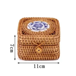 Feast u0026 Flair Küche & Esszimmer-Rattan-Aufbewahrungsbox – Küchen-Organizer, Snackbehälter