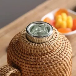 Feast u0026 Flair Küche & Esszimmer-Rattan-Isolierflasche – 1 l Kaffee- und Teekanne