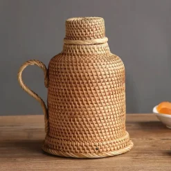 Feast u0026 Flair Küche & Esszimmer-Rattan-Isolierflasche – 1 l Kaffee- und Teekanne