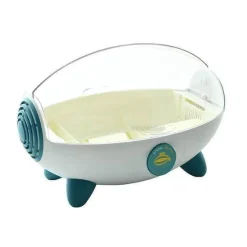 The Decor Haven Küche & Esszimmer-Raumschiff-Geschirrtrockner-Organizer – Kreative Aufbewahrungslösung für die Küche