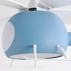 The Decor Haven Beleuchtung-RC Hubschrauber Deckenleuchte - Kinder Traumhafte Ventilatorlampe