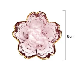 Plates u0026 More Küche & Esszimmer-Regenbogen-Glasschale mit Goldrand - Blaue Schnecke, Seestern, Jakobsmuschelteller