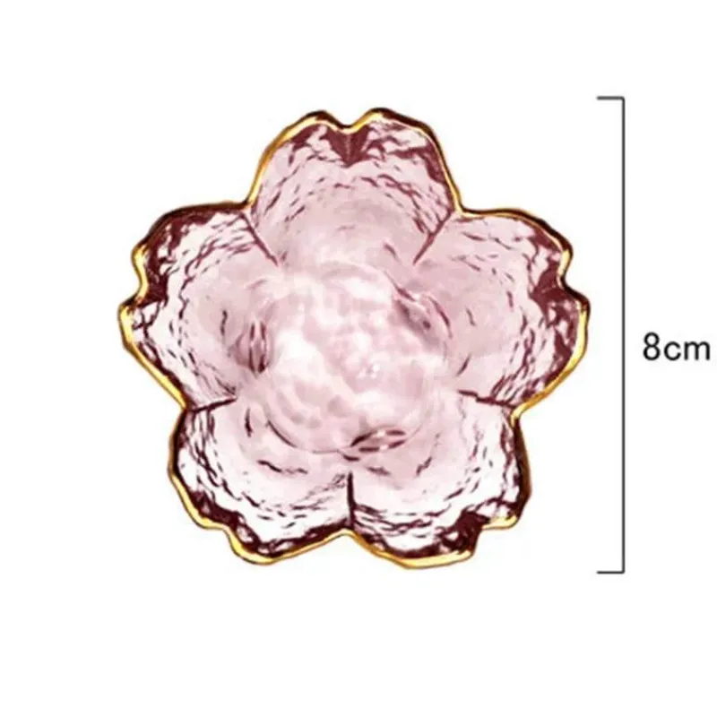 Plates u0026 More Küche & Esszimmer-Regenbogen-Glasschale mit Goldrand - Blaue Schnecke, Seestern, Jakobsmuschelteller