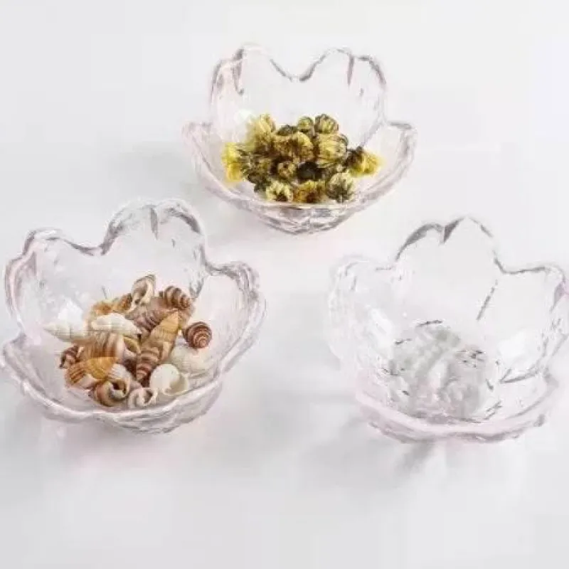 Plates u0026 More Küche & Esszimmer-Regenbogen-Glasschale mit Goldrand - Blaue Schnecke, Seestern, Jakobsmuschelteller