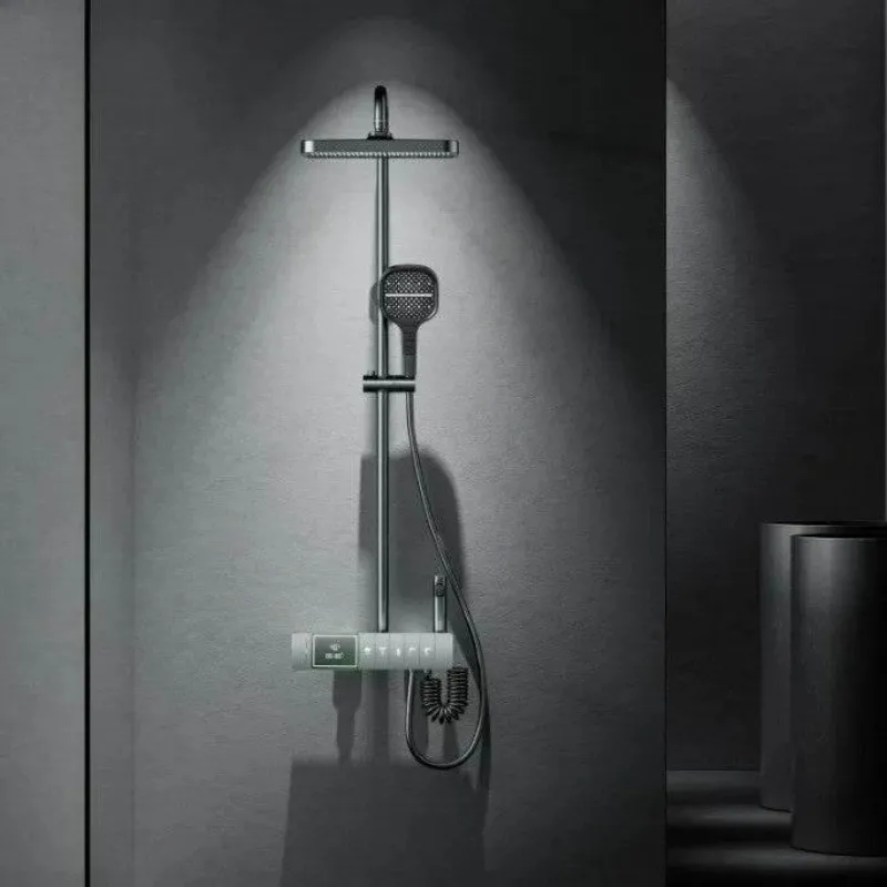 The Blissful Bath Badezimmer-Regenduschen-Set – Elegante Klaviertastensteuerung