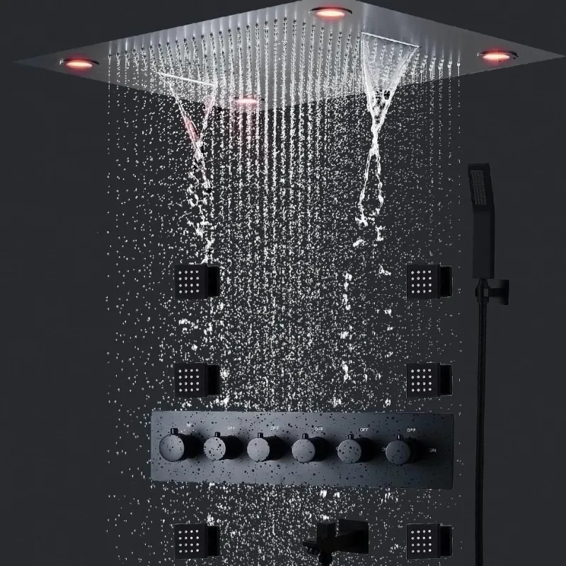 The Blissful Bath Badezimmer-Regenduschsystem – Eleganter, entspannender Duschkopf