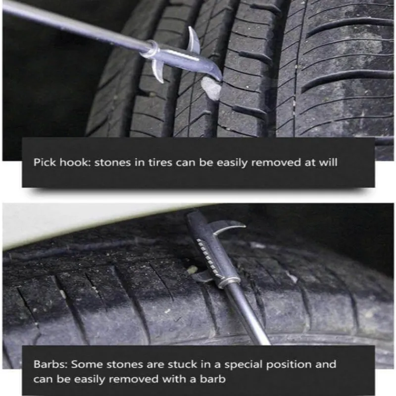 Cozy Living Autopflege|Autozubehör-Reifenreinigungsbürste – Effektives Steinentfernungswerkzeug