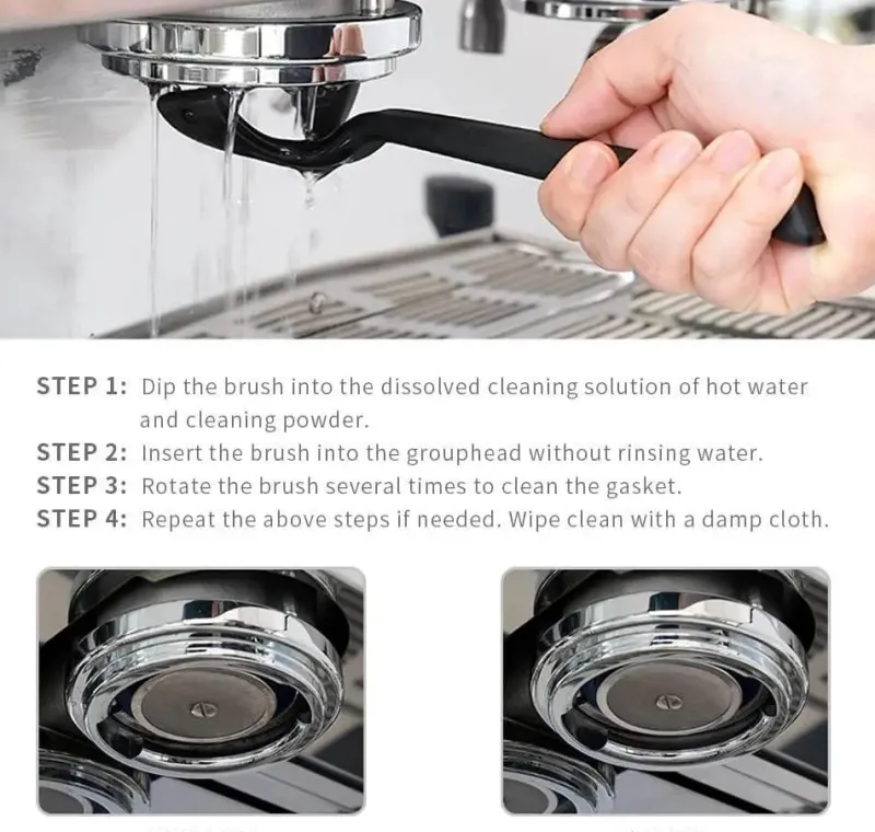 Tom Küche & Esszimmer-Reinigungsbürste für Espressomaschinen. Unverzichtbares Mahlwerk-Zubehör für optimale Kaffeepflege.