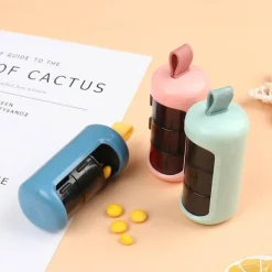 The Relaxation Nook Gesundheits- Und Entspannungstools|Gesundheits-Gadgets-Reise-Pillen-Organizer – Mehrschichtiger Medikamentenbehälter