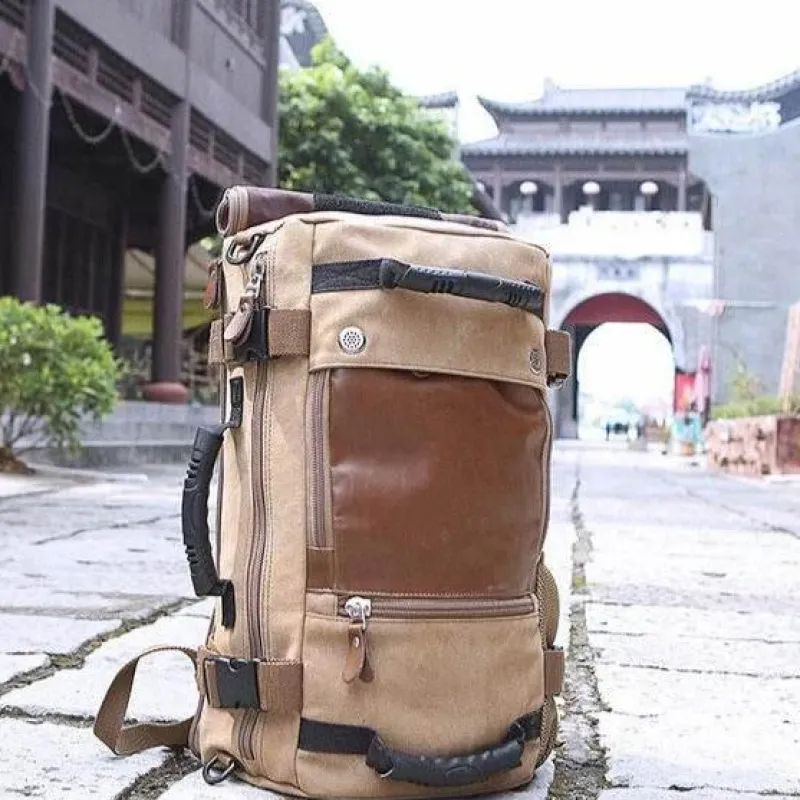 Decor Taschen & Geldbörsen-Reiserucksack aus Segeltuch für Herren – multifunktionale Outdoor-Abenteuertasche