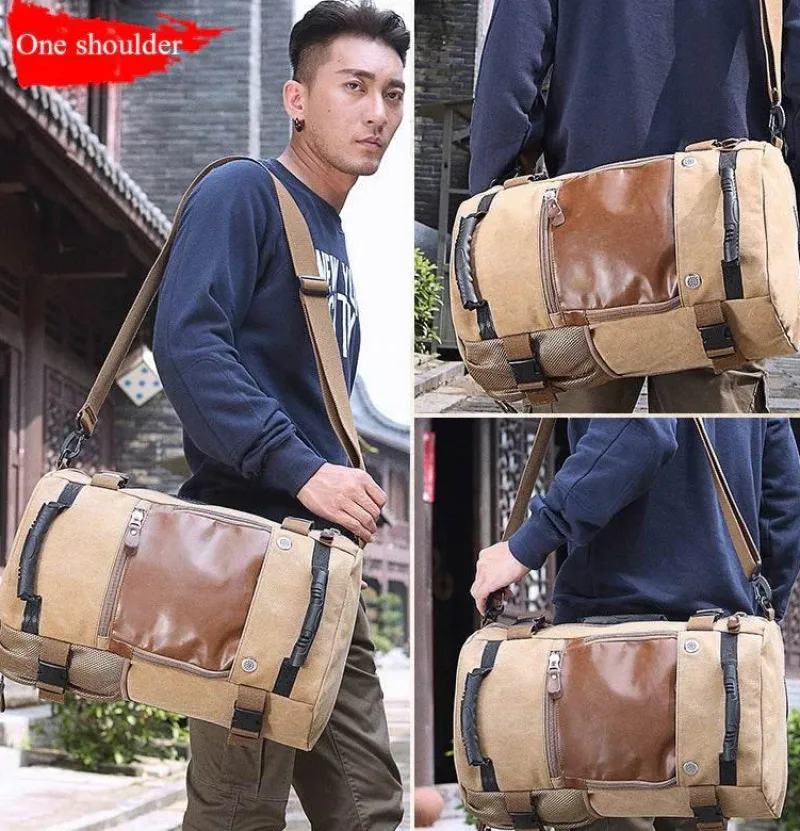 Decor Taschen & Geldbörsen-Reiserucksack aus Segeltuch für Herren – multifunktionale Outdoor-Abenteuertasche