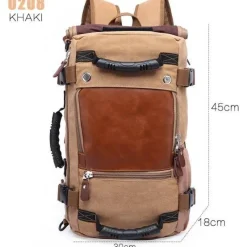 Decor Taschen & Geldbörsen-Reiserucksack aus Segeltuch für Herren – multifunktionale Outdoor-Abenteuertasche