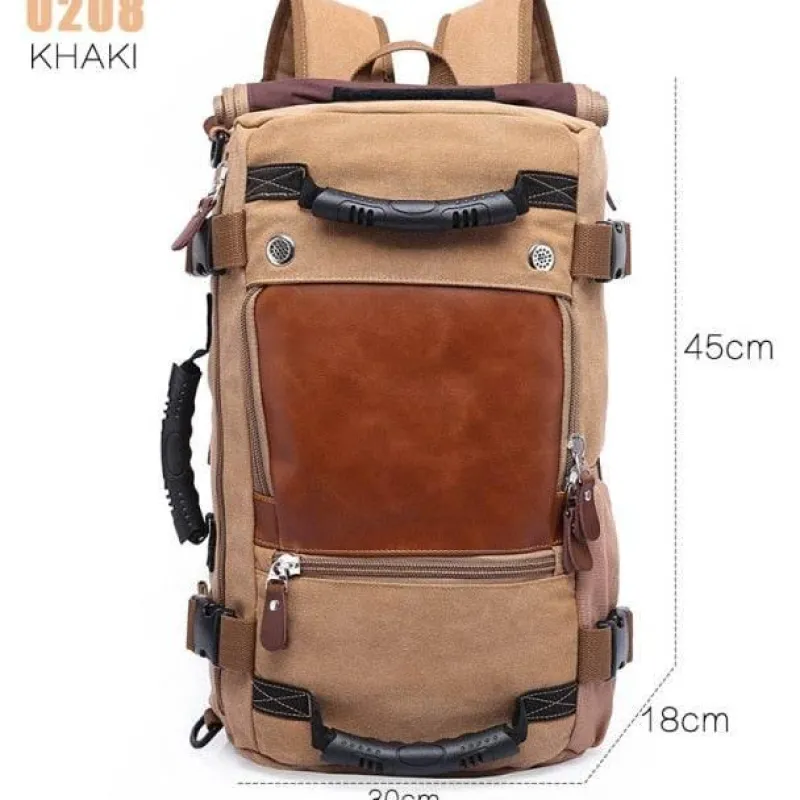 Decor Taschen & Geldbörsen-Reiserucksack aus Segeltuch für Herren – multifunktionale Outdoor-Abenteuertasche