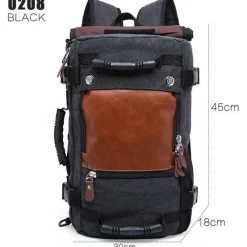 Decor Taschen & Geldbörsen-Reiserucksack aus Segeltuch für Herren – multifunktionale Outdoor-Abenteuertasche