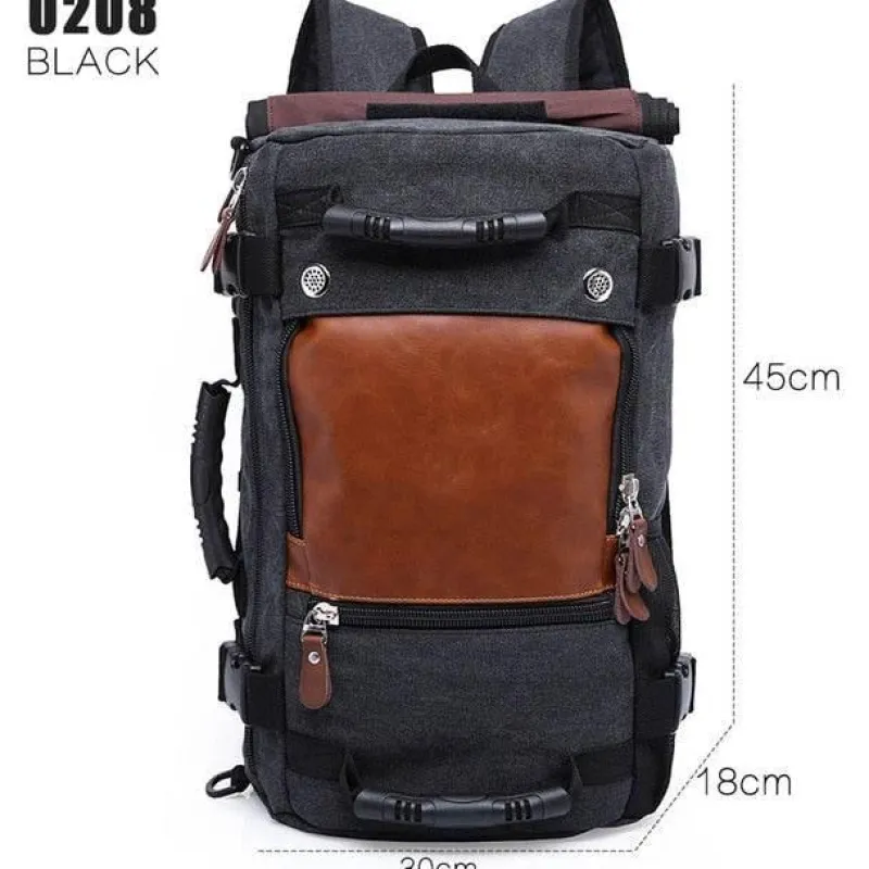 Decor Taschen & Geldbörsen-Reiserucksack aus Segeltuch für Herren – multifunktionale Outdoor-Abenteuertasche