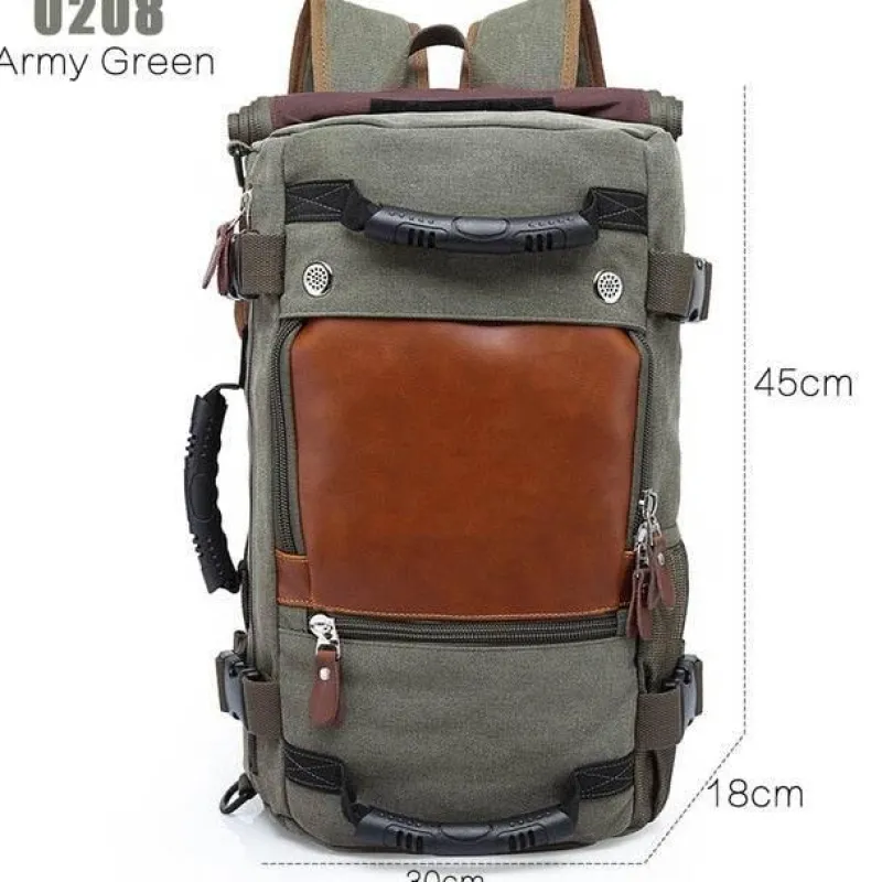 Decor Taschen & Geldbörsen-Reiserucksack aus Segeltuch für Herren – multifunktionale Outdoor-Abenteuertasche