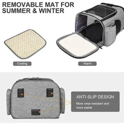 Furendo Haustierzubehör|Taschen & Geldbörsen-Reiserucksack für Haustiere – erweiterbare, atmungsaktive Tragetasche