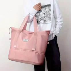 BagAura Taschen & Geldbörsen-Reisetasche zum Mitnehmen – Wasserdichte Sporttasche aus Nylon