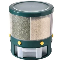 Space Savvy Küche & Esszimmer-Reisspender - Rotierender Vorratsbehälter mit 6 Fächern