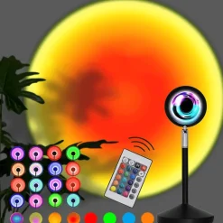 Comfort u0026 Style Beleuchtung-Remote Control Sunset Atmosphere LED Lamp