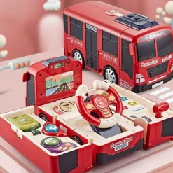 The Decor Haven Babyspielzeug-Rennauto-Abenteuerspielzeug – Verwandelbares Spielset für Kinder