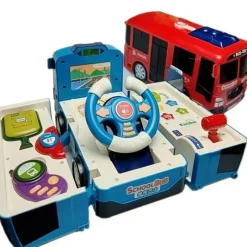 The Decor Haven Babyspielzeug-Rennauto-Abenteuerspielzeug – Verwandelbares Spielset für Kinder