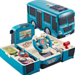 The Decor Haven Babyspielzeug-Rennauto-Abenteuerspielzeug – Verwandelbares Spielset für Kinder