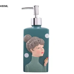 The Bath Nook Badezimmer-Resin Soap Dispenser - Stylish Bathroom Accessory for Girls